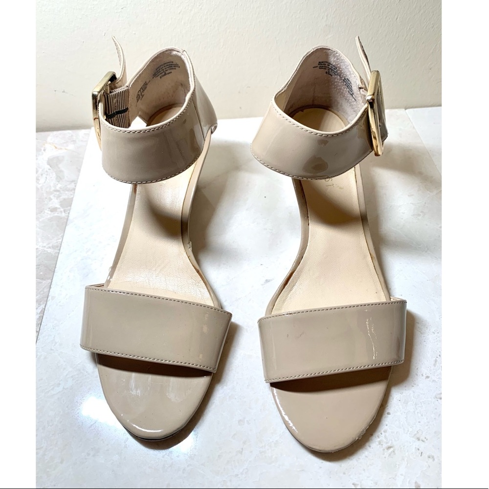 Women’s Nine West Nude Beige Wedged Heels